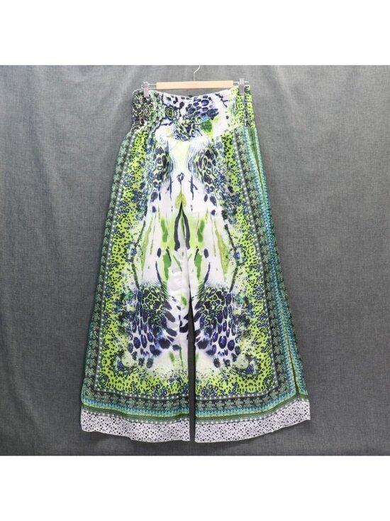 Ash & Sara Pants - Ash & Sara Boho Print Wide Leg Palazzo Pants XL Flowy Festival Pull On NWT